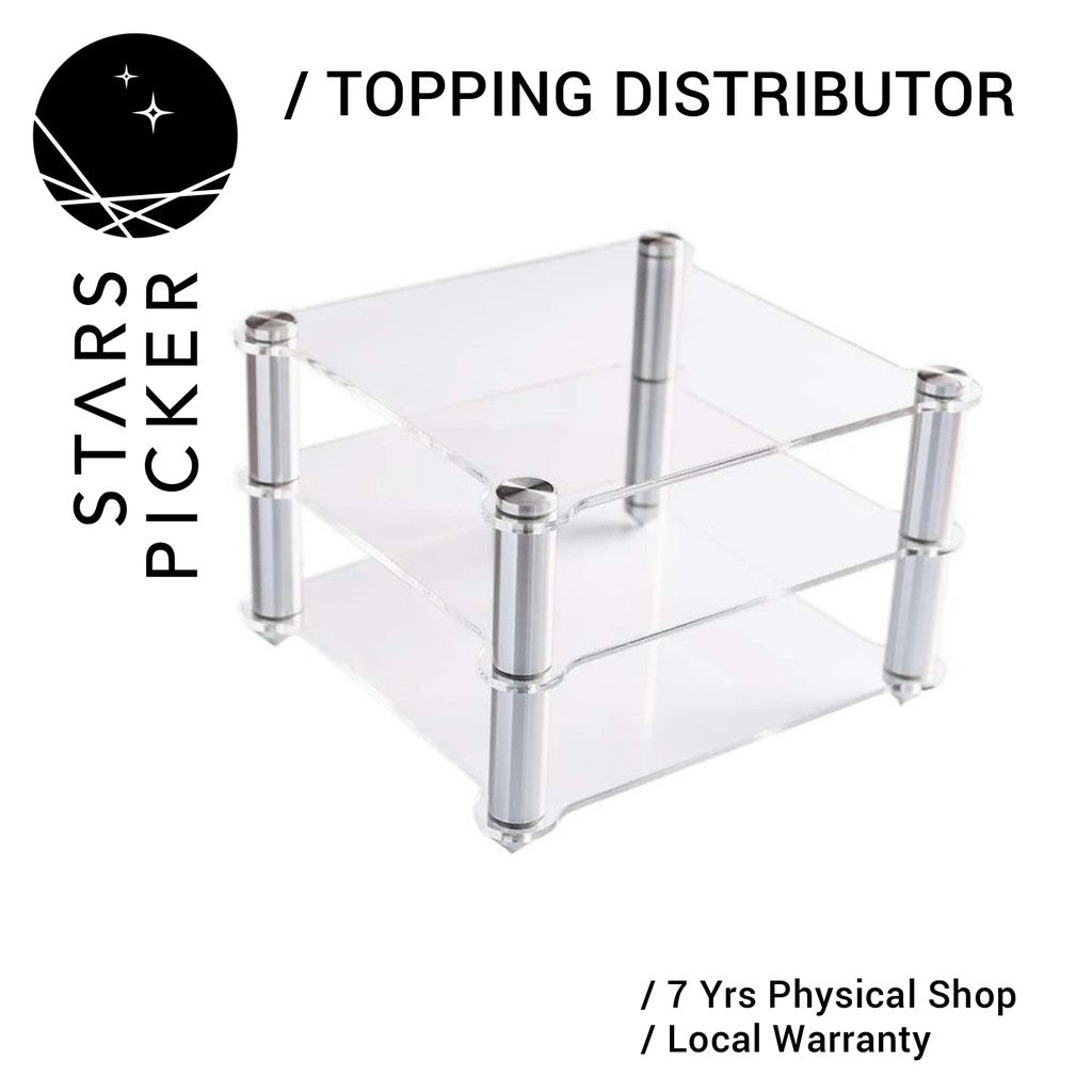 Topping Acrylic Rack - Two Layer Rack for D30 with Spike Feet