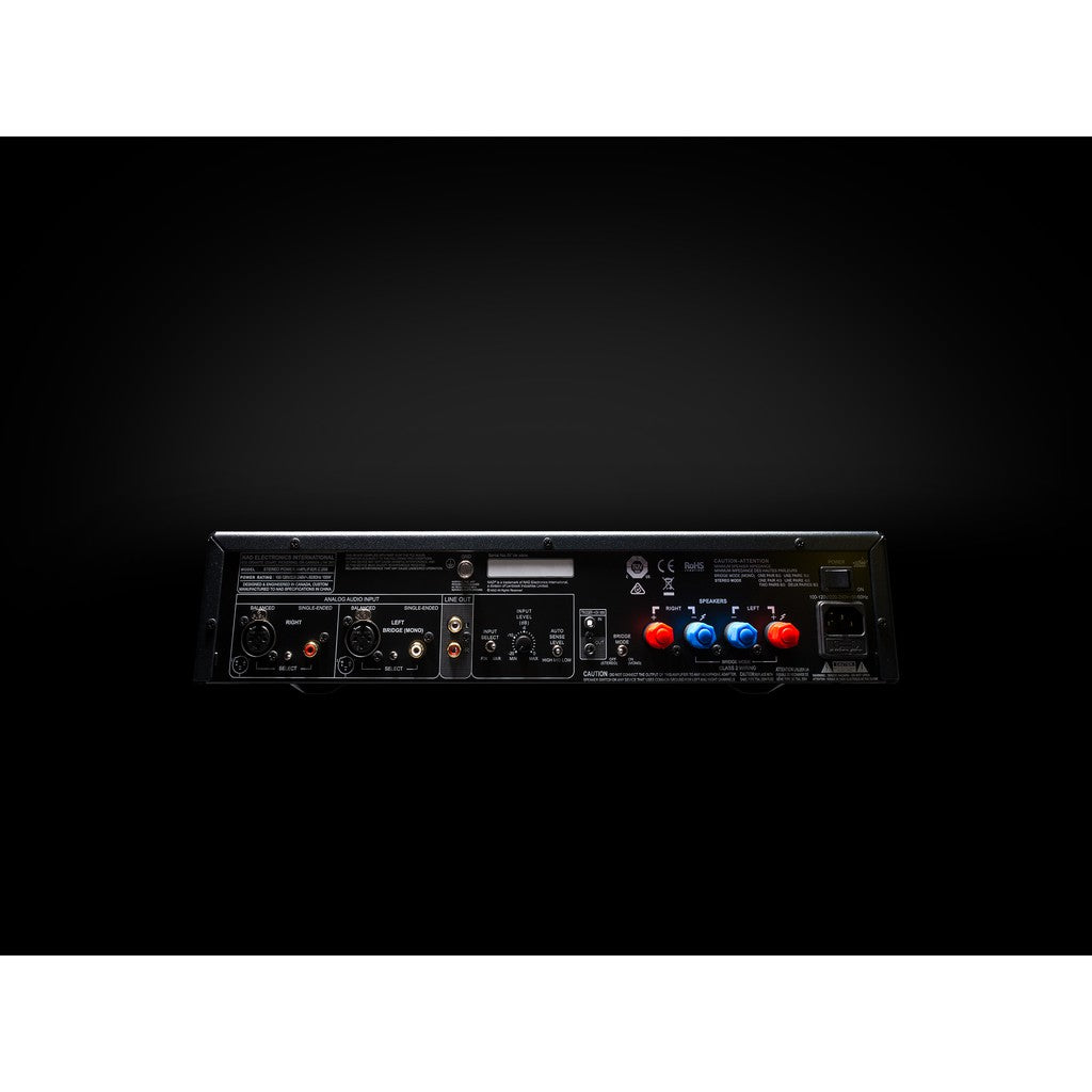 NAD C268 / C 268 - Power Amplifiers Class D output stages 200 watts continuously 500 watts instantaneous
