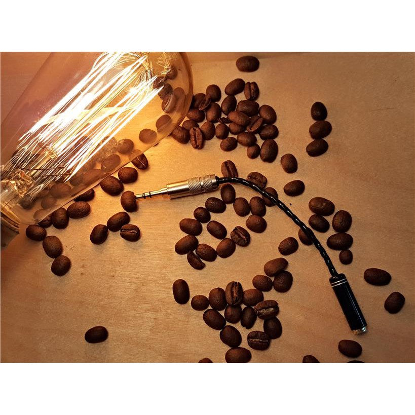 Uranus AC-237 SPOFC (Silver-Plated) 2.5(F) to 3.5(M) Adapter Cable for IEM Earphone