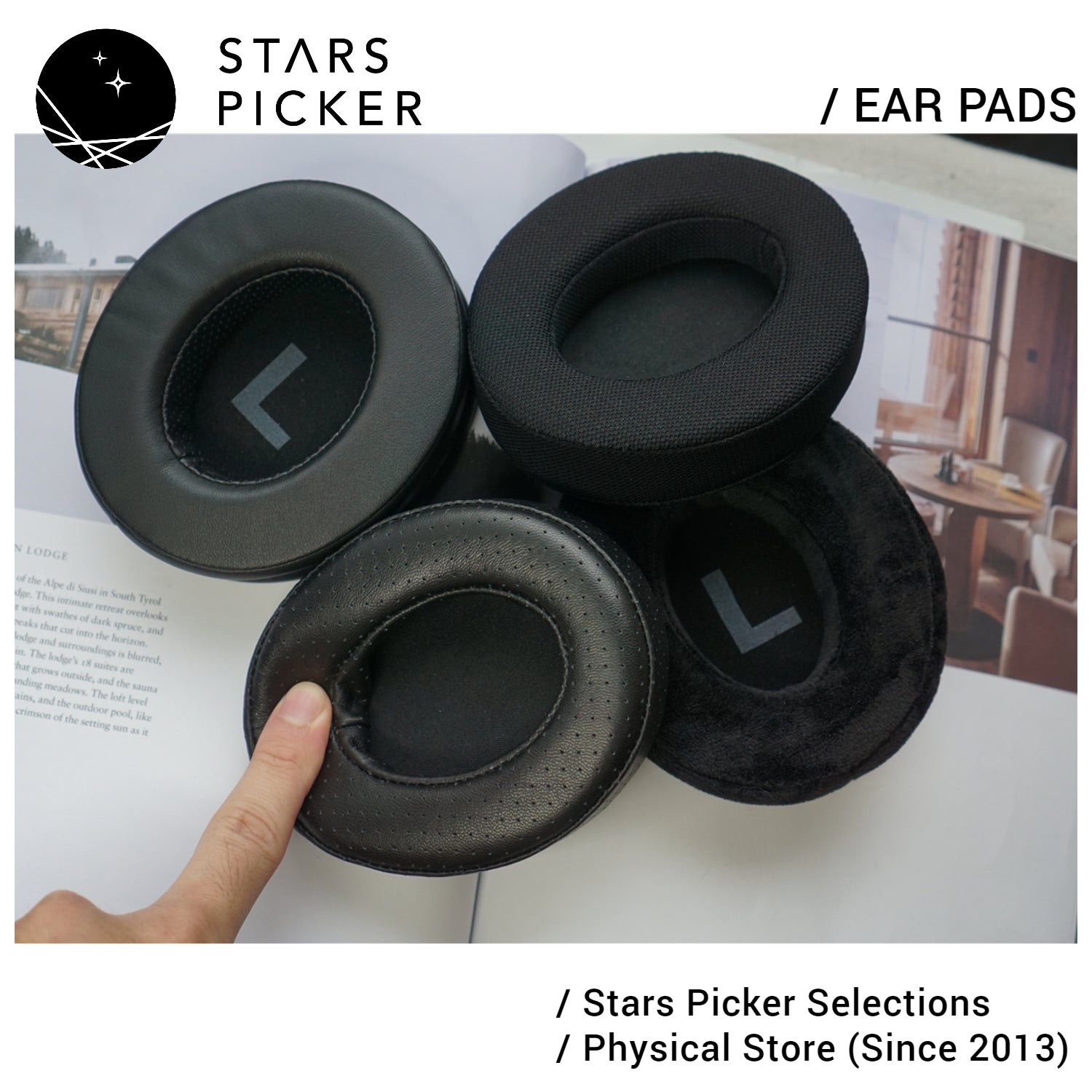 (Class A Lambskin, Protein Leather, Mesh Fabric, Velvet) Philips SHP9500 3rd party replacement earpads ear pad earpad