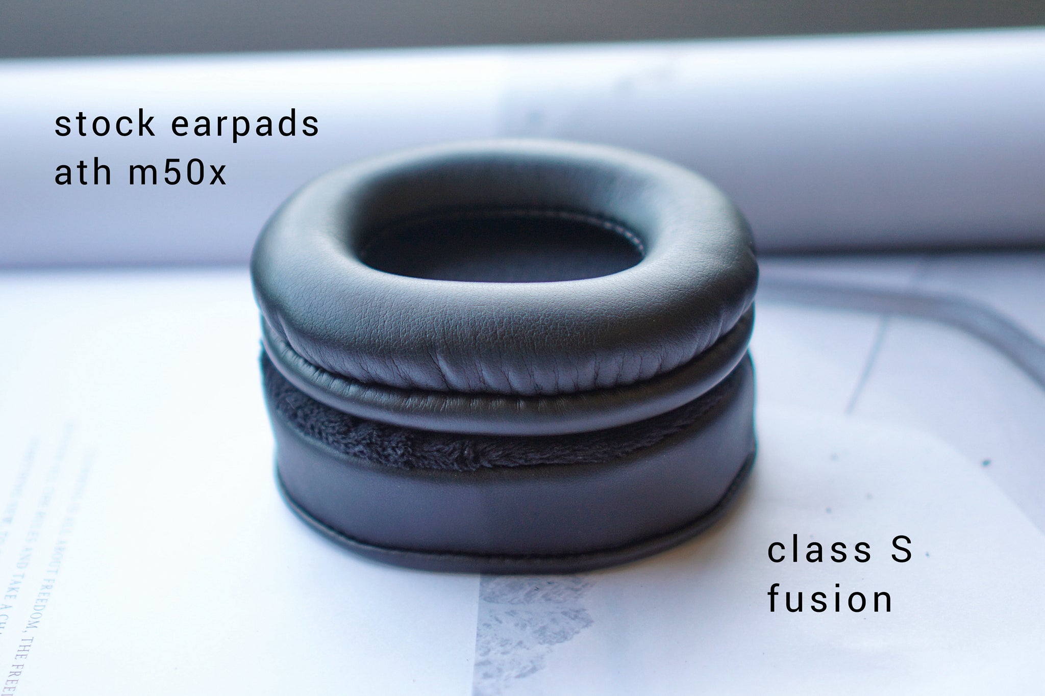 (Class S Fusion) Audio Technica ATH M Series / M20X / M30X / M40X / M50X / MSR7 Earpads | 3rd Party Replacement Earpads