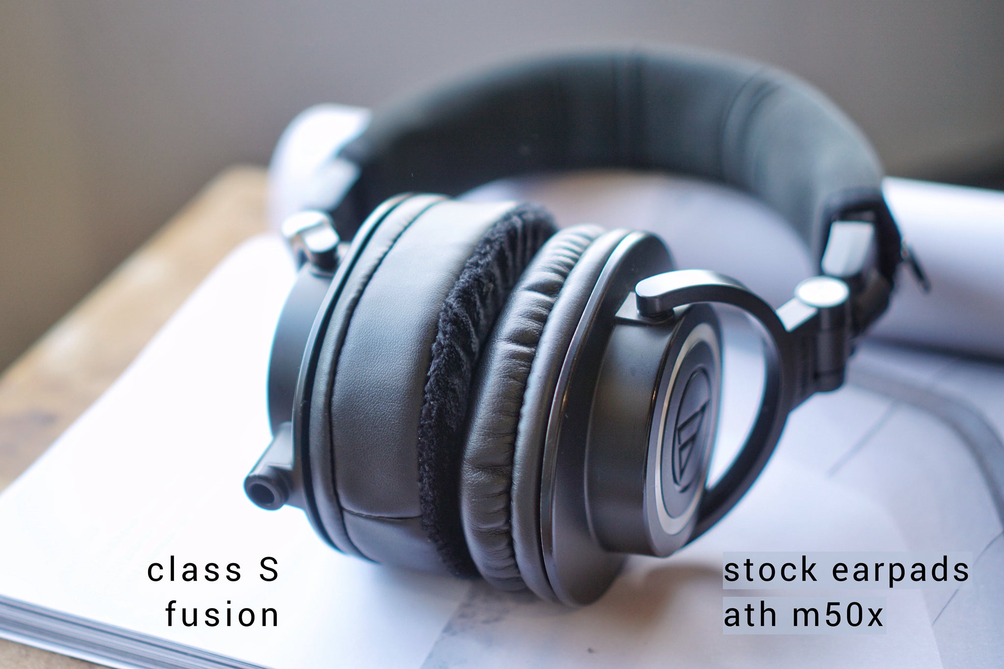 (Class S Fusion) Audio Technica ATH M Series / M20X / M30X / M40X / M50X / MSR7 Earpads | 3rd Party Replacement Earpads