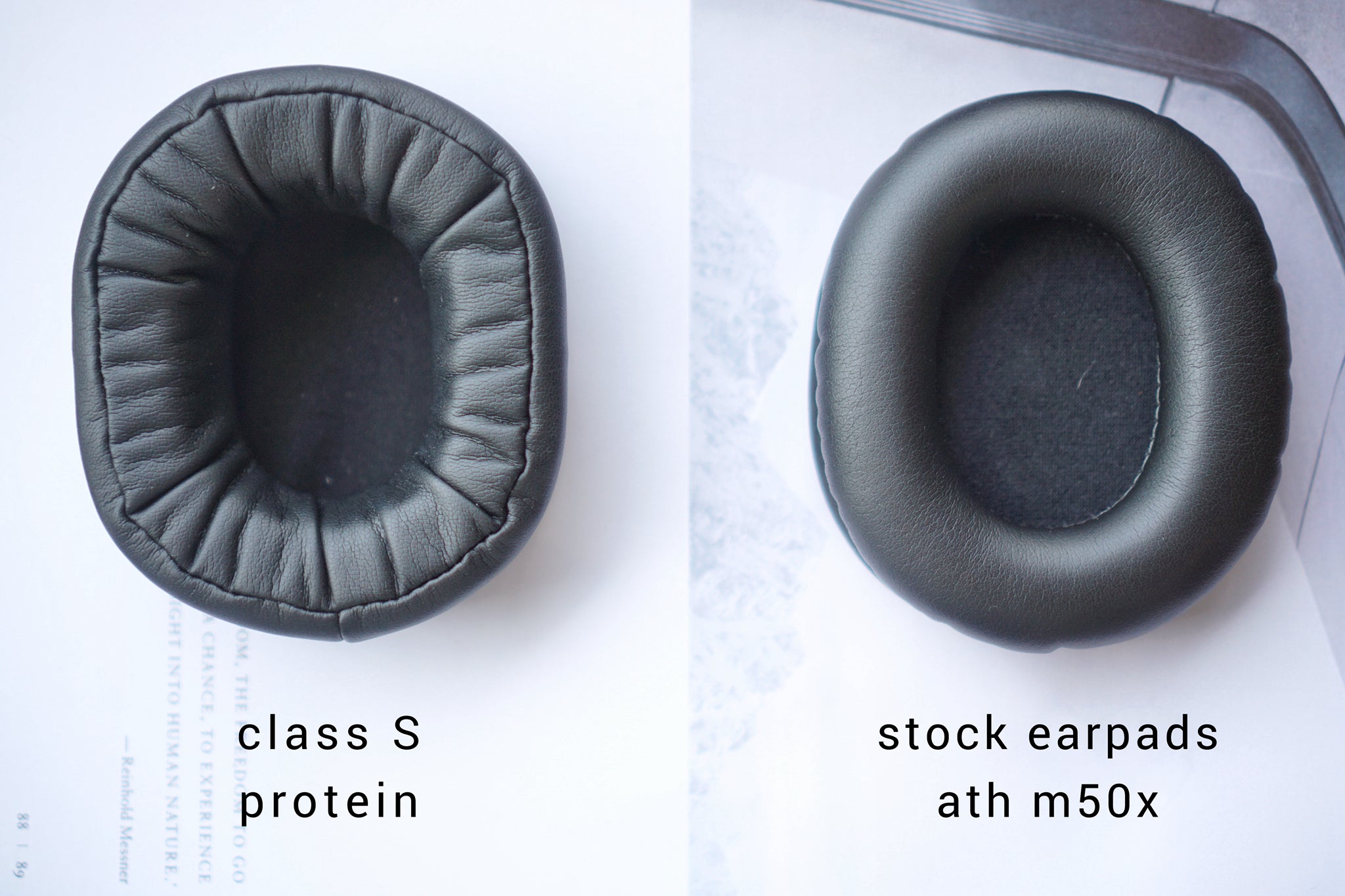 (Class S Protein) Audio Technica ATH M Series M50X / M20X / M30X / M40X / M50X / MSR7 Earpads | 3rd Party Replacement Earpads