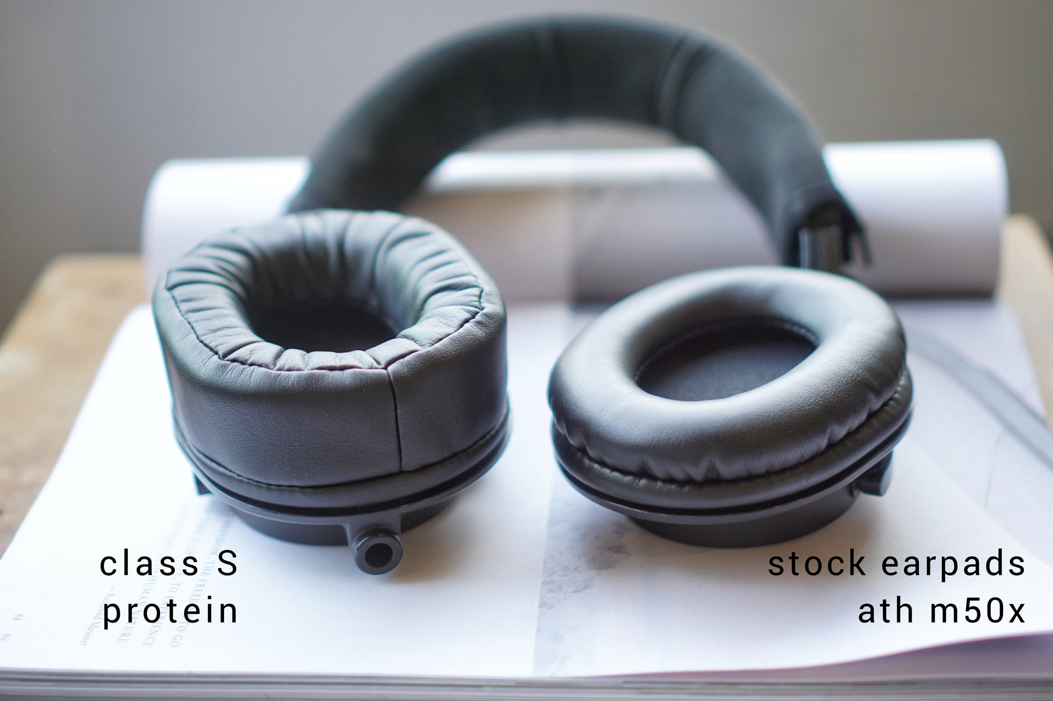 (Class S Protein) Audio Technica ATH M Series M50X / M20X / M30X / M40X / M50X / MSR7 Earpads | 3rd Party Replacement Earpads