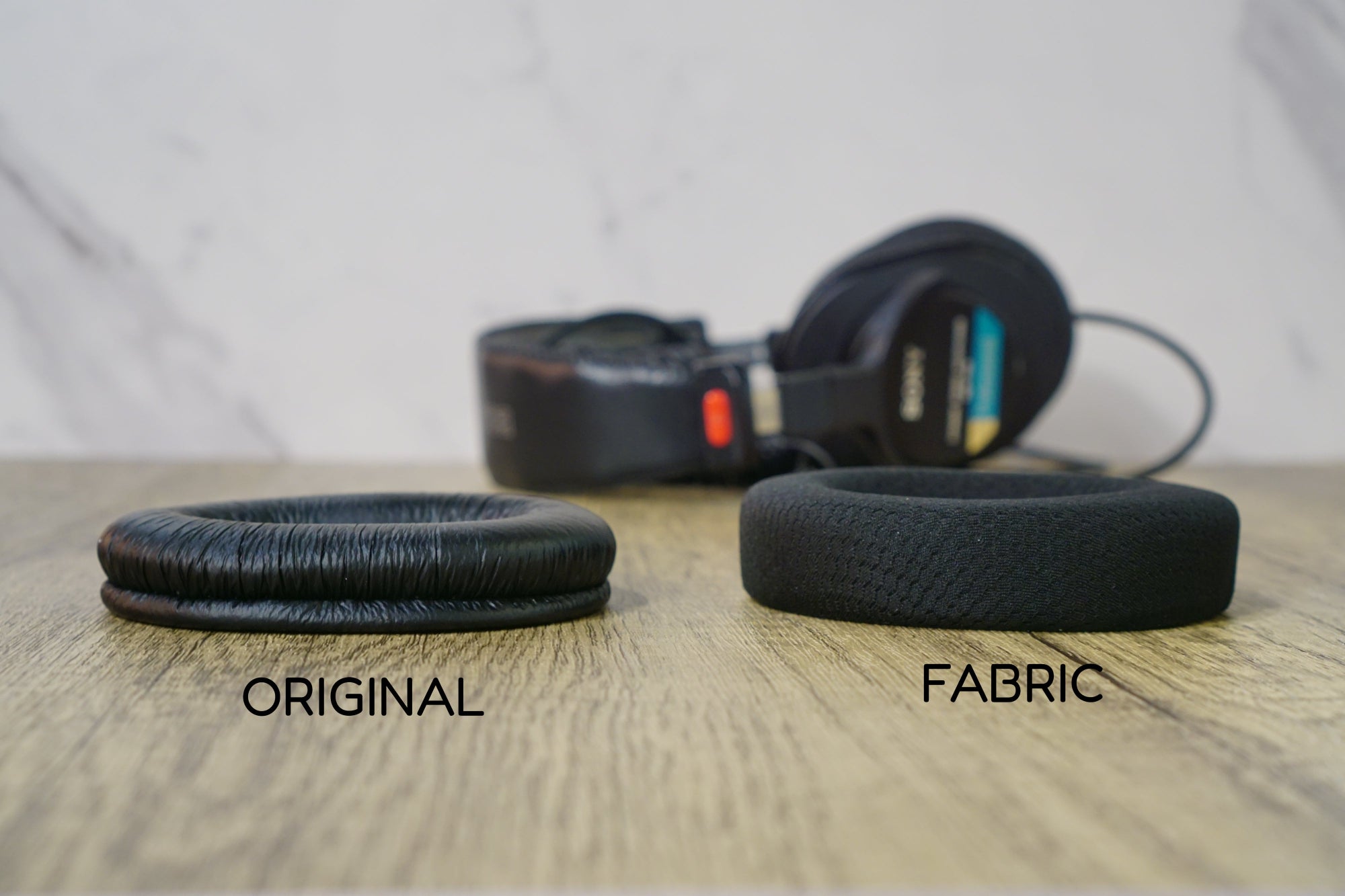 Sony MDR-7506 / MDR-CD900ST / MDR-V6 / MDR-V7  Replacement Earpads (Fabric, Lambskin, Protein Leather)