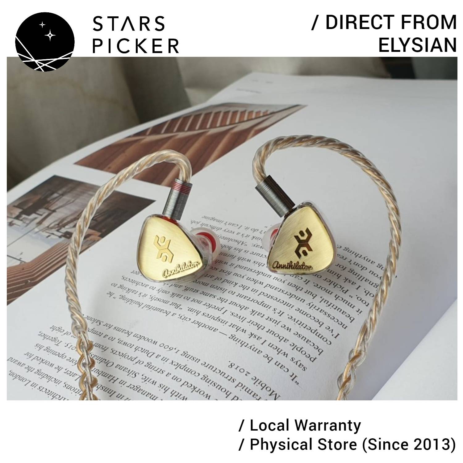 Elysian Acoustic Labs ANNIHILATOR 2023 (Universal ver.) Electrostatic BA Hybrid IEM with DivePass Module