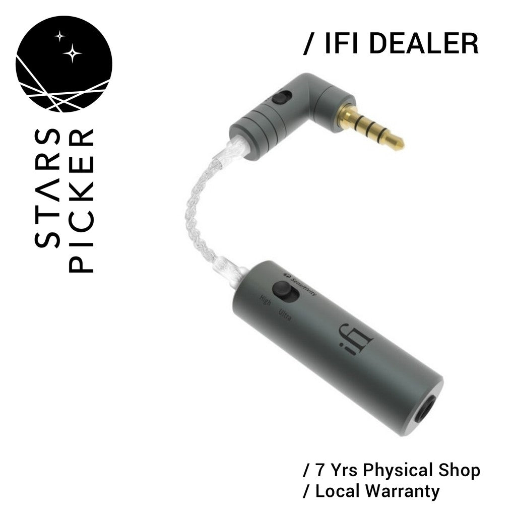 iFi Audio iEMatch+ -  Impedance Adapter Cable 3.5mm TRRS Balanced reduce Hiss Noise