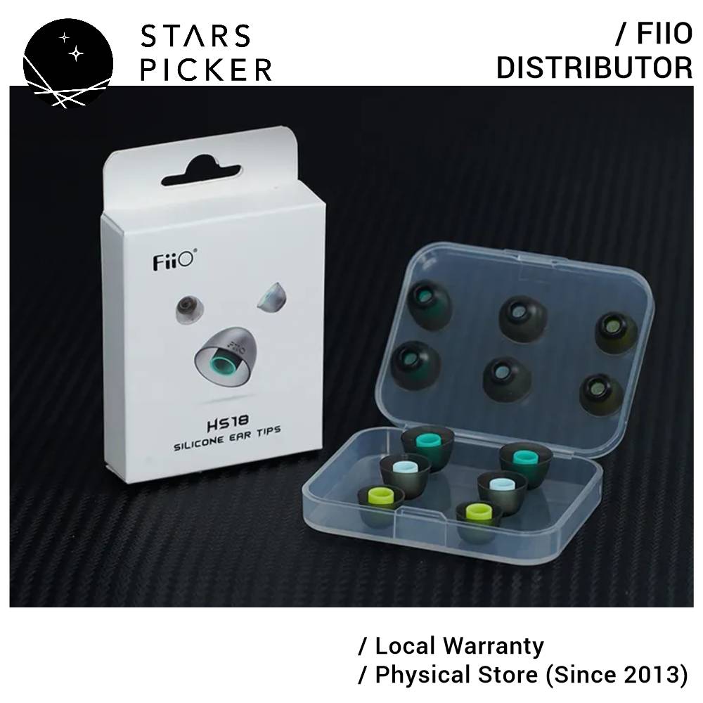 Fiio HS18 Medical Grade Silicone Ear tips (S/M/L size)