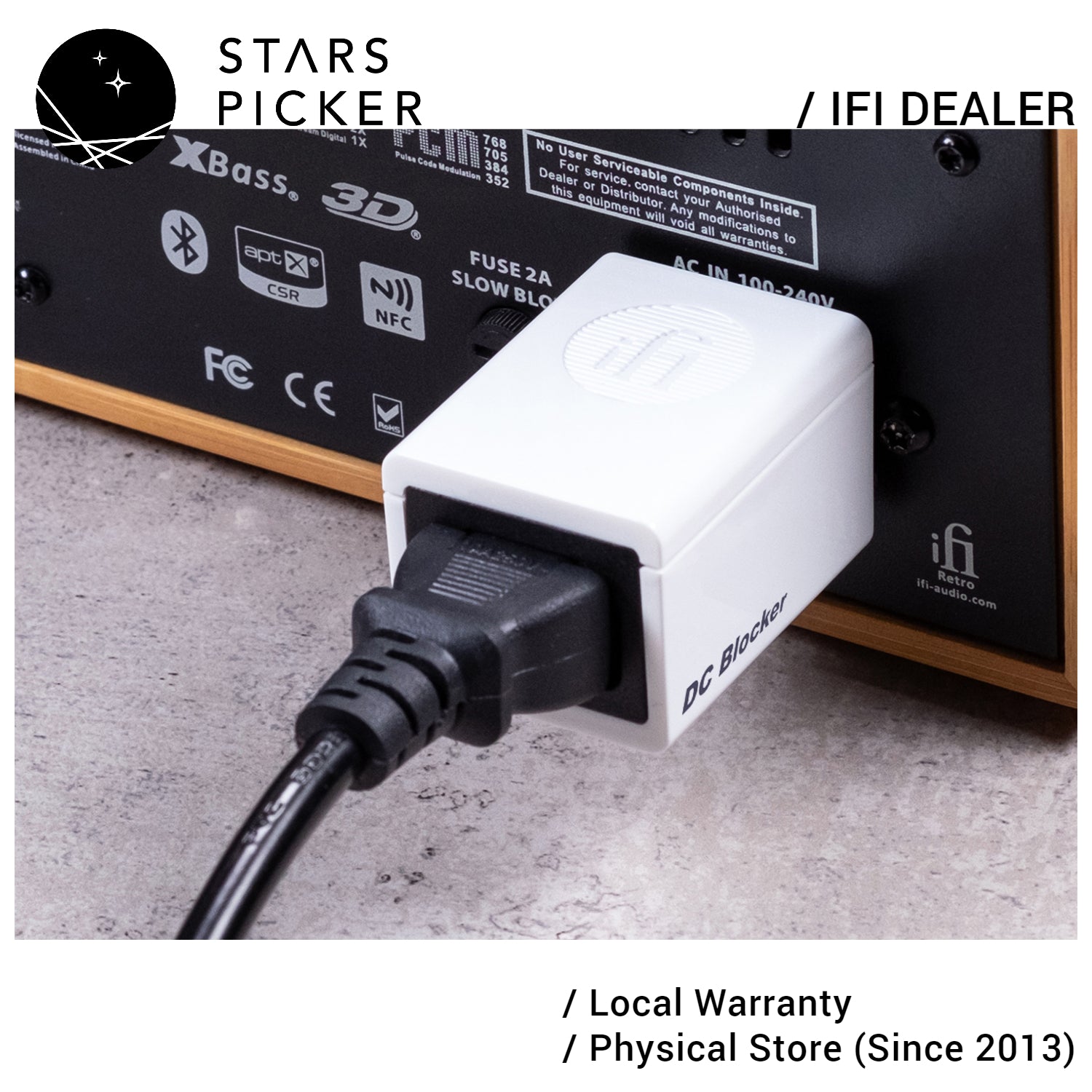iFi audio DC Blocker - Reduces noisy transformer hum caused by DC on mains