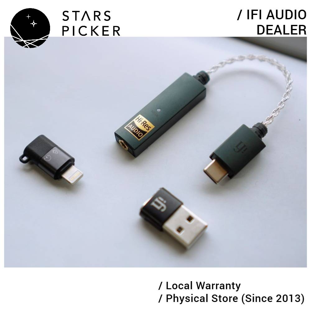 iFi audio GO LINK Portable Dongle DAC Headphone Amplifier ESS SABRE ES9219MQ/Q