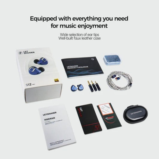 LETSHUOER S12 2024 and S12 PRO - 14.8mm Planar Magnetic Driver IEM Earphone