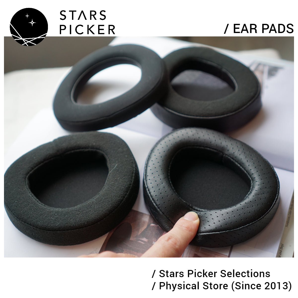 (Class A Lambskin Nano Fusion Velvet) Sennheiser HD800 / HD800S 3rd party Replacement Earpads (with Bracket)