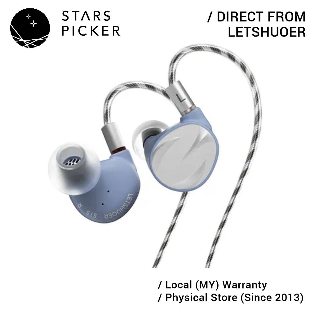 LETSHUOER S15 - Third Generation 14.8mm Planar Driver R-Sonic Passive Filtering Module IEM Earphone