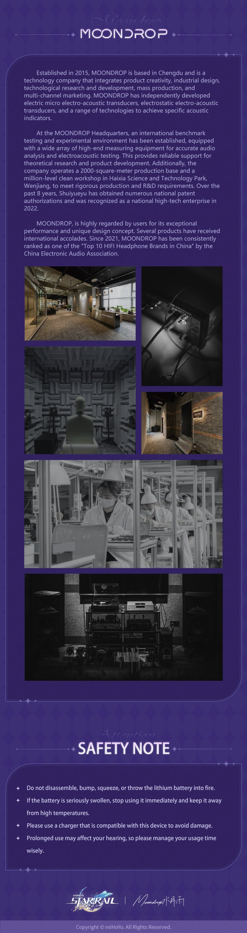 MOONDROP x Honkai Star Rail - ROBIN True Wireless Stereo TWS Earbud (ENG)