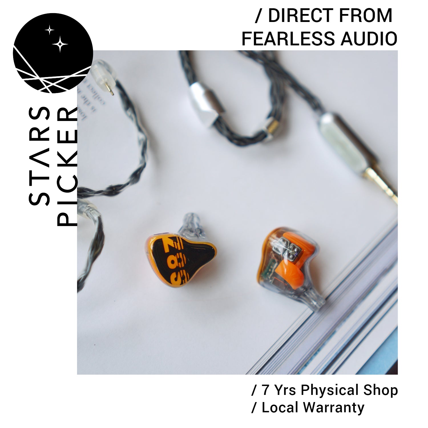 [PM best price] Fearless Audio S8Z - Custom IEM Earphone / Universal 8BA Drivers with Detachable Cable