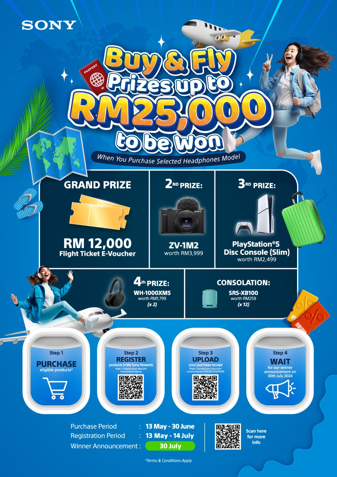 Sony WH-1000XM5 LDAC Wireless Noise Cancelling Bluetooth Headphone (WH1000XM5/XM5)