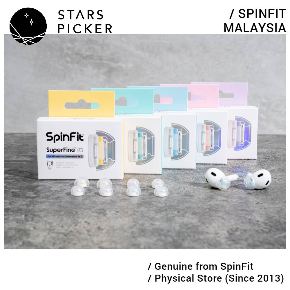 Spinfit SuperFine (CP1025+CPA11) - AirPods Pro Gen 1/2 Upgrade Replacement Ear Tip IP54 Mesh Protector