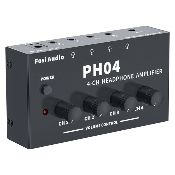 Fosi Audio PH04 - 4 Channel Stereo Headphone Amplifier Splitter