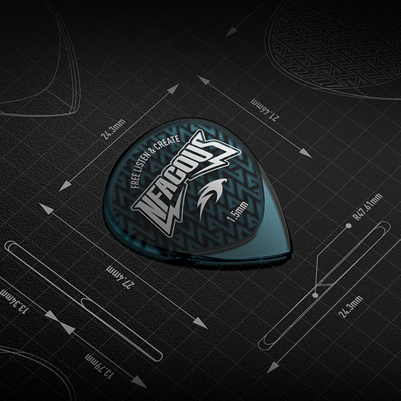 NF ACOUS Flying Fish Artisan Guitar Picks 1.5mm