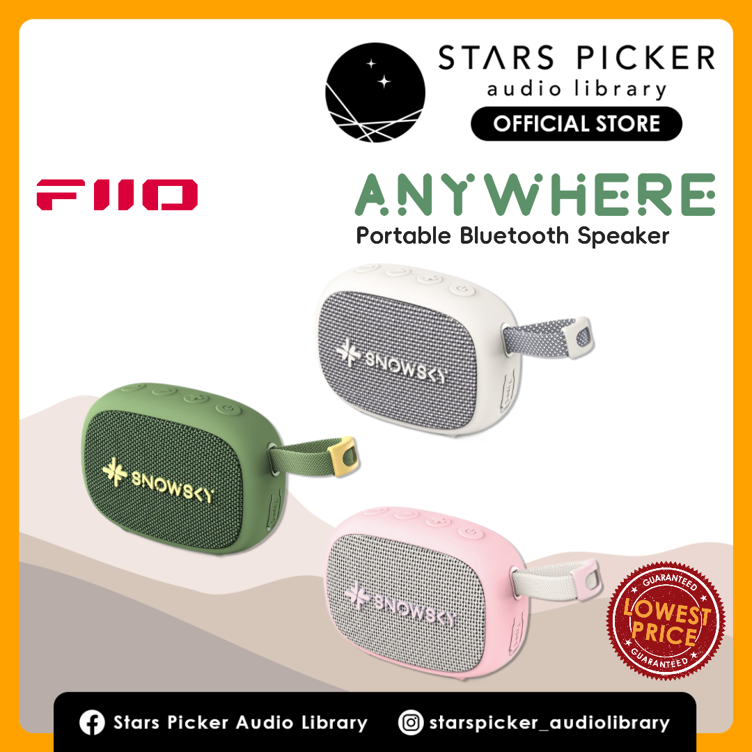 FiiO Anywhere - Mini Bluetooth Speaker for Outdoors, Camping or Hiking