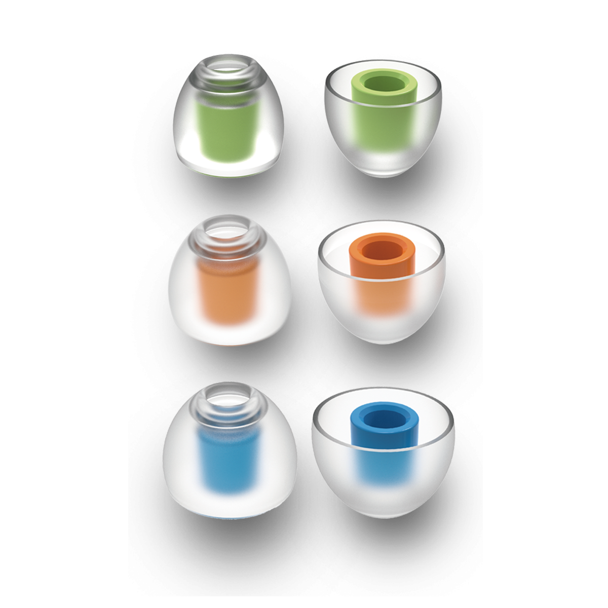 SpinFit CP145 CP-145 Premium Silicon Eartips Ear Tips for In Ear Earphone IEM Earbuds replaceable accessory (4.5mm)