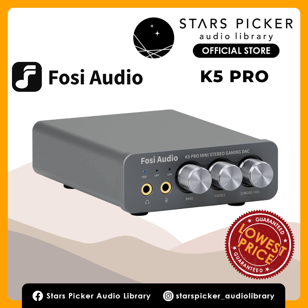 Fosi Audio K5 Pro Gaming DAC and Headphone Amplifier for PC/PS5/Switch