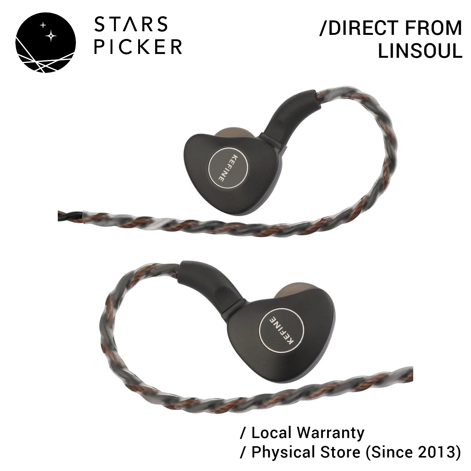 Kefine KLANAR 14.5mm Planar Driver IEM Earphone (PET Composite Diaphragm / N55 Magnet / Detachable 2Pin)