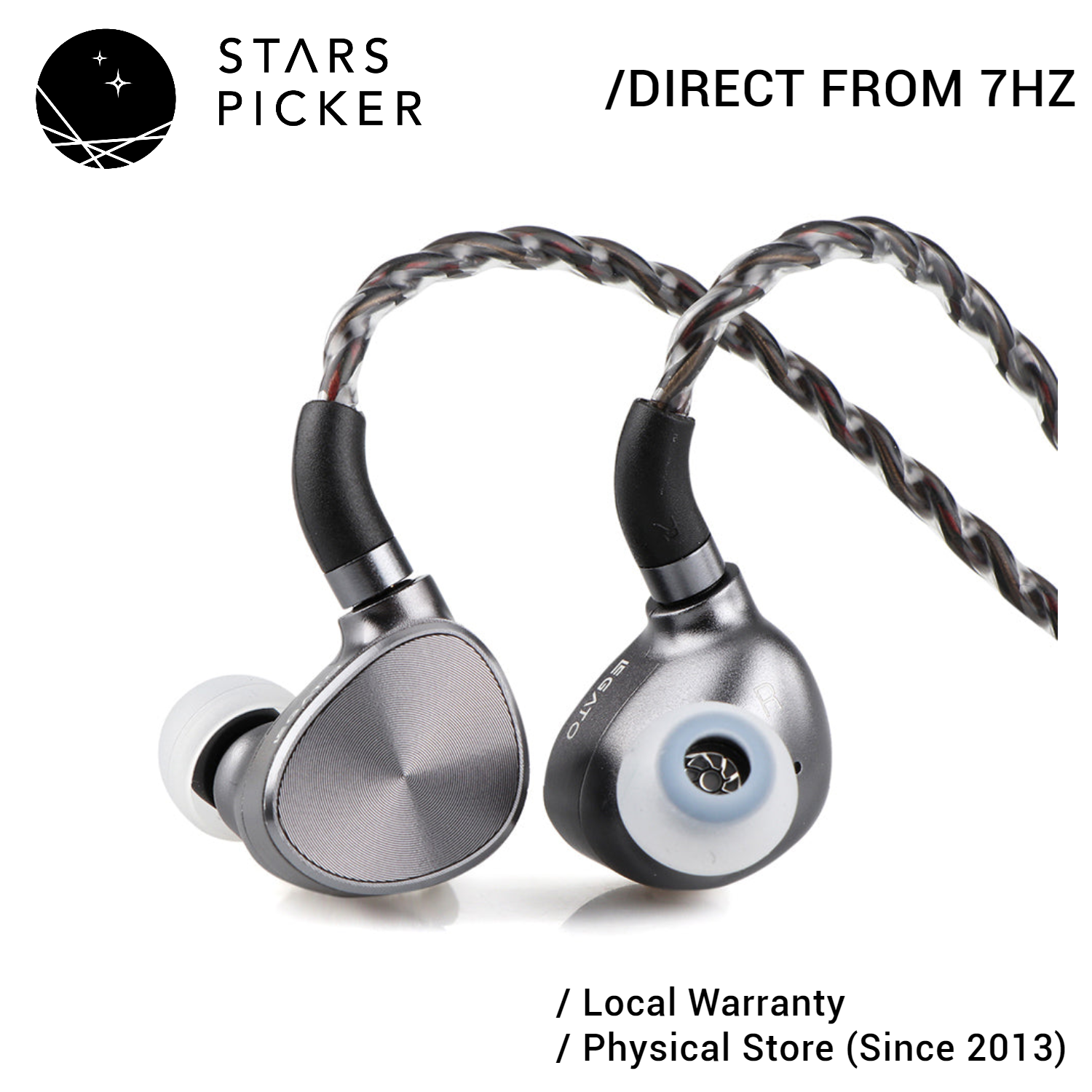 7HZ LEGATO - 7 Hertz 12mm+6mm Dual Dynamic Driver IEM In-ear Monitor Earphone