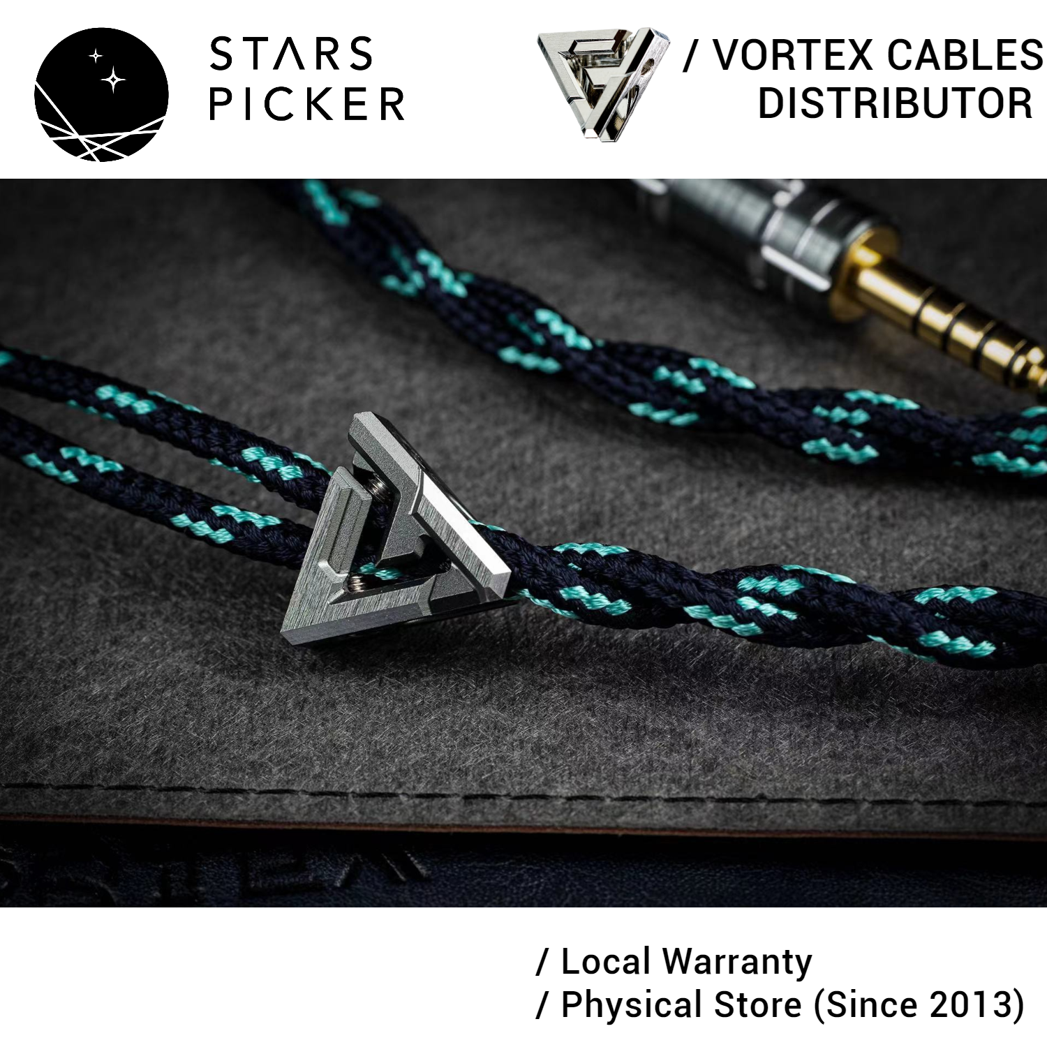 Vortex Minerva IEM Cable Effect Audio ConX MMCX 2pin 0.78mm Audiophile Earphone Replacement Cable