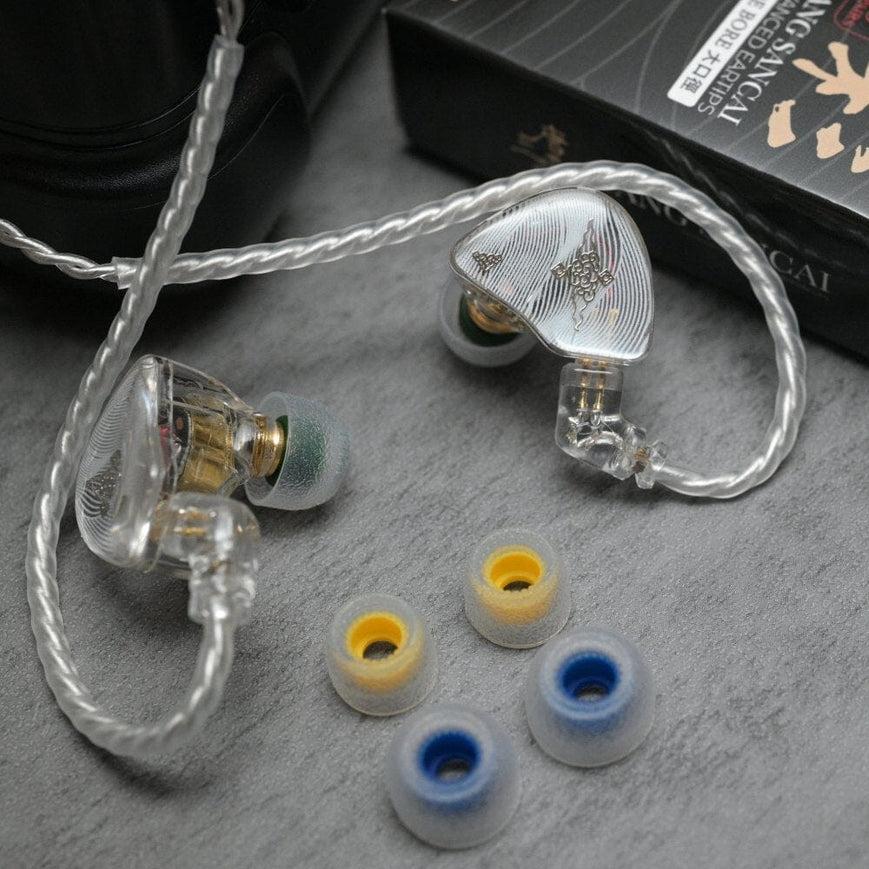 TANGZU Tang Sancai Wide Bore Version Silicone Eartips For 4mm-6.5mm Nozzle