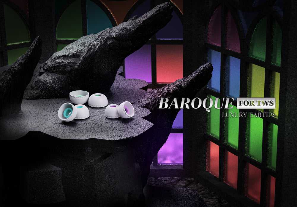 ELETECH Baroque TWS Replacement Eartips - HIFI Skin Friendly Silicon Upgrade Replacement Eartips