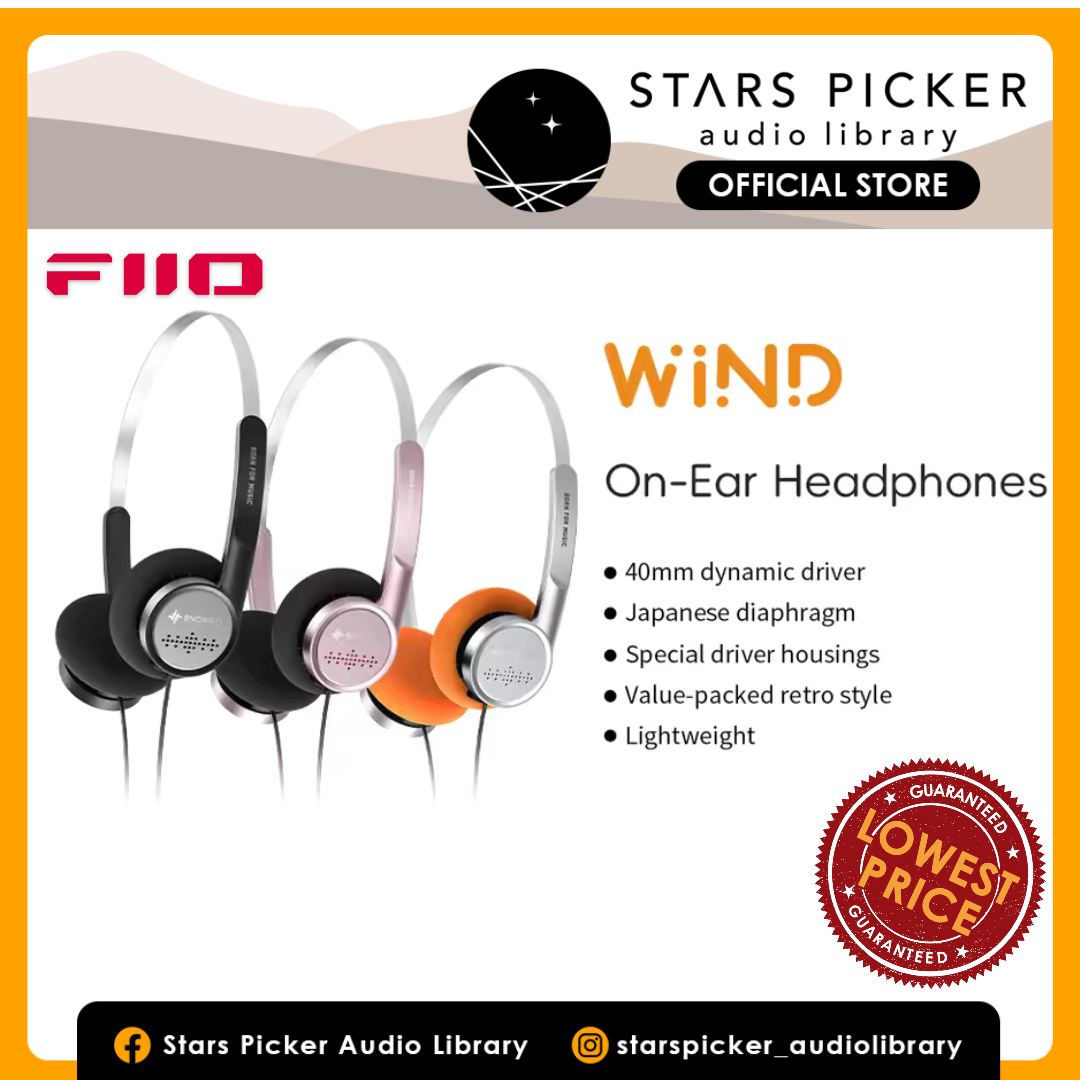 FiiO Snowsky WIND Lightweight Retro On-Ear Headphones