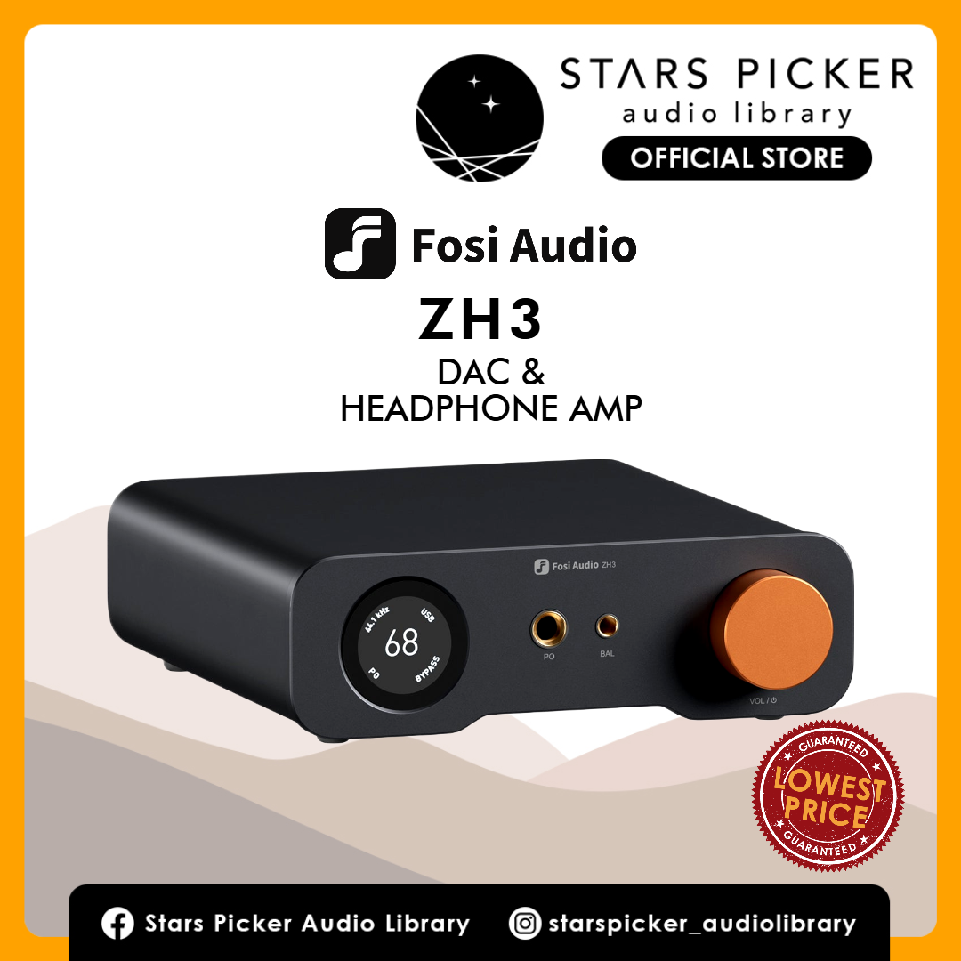 Fosi Audio ZH3 - AKM 4493SEQ Fully Balanced DAC and Headphone Amplifier